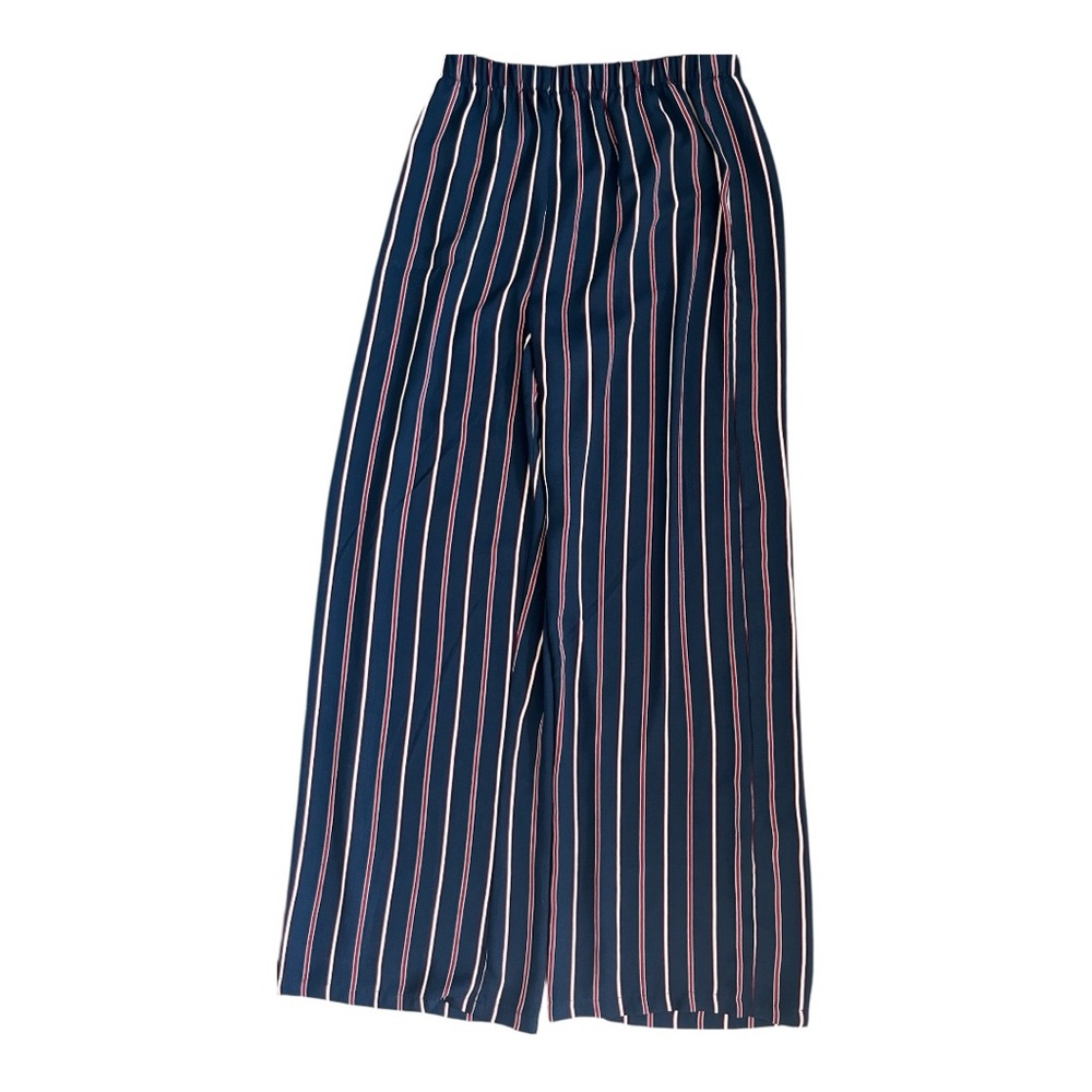 Live to be Spoiled Red, White, and Blue Striped Wide Leg Pants 🌟 - Picture 2 of 9